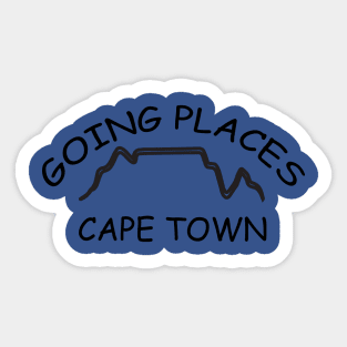 Going Places Cape Town with Table Mountain design Sticker